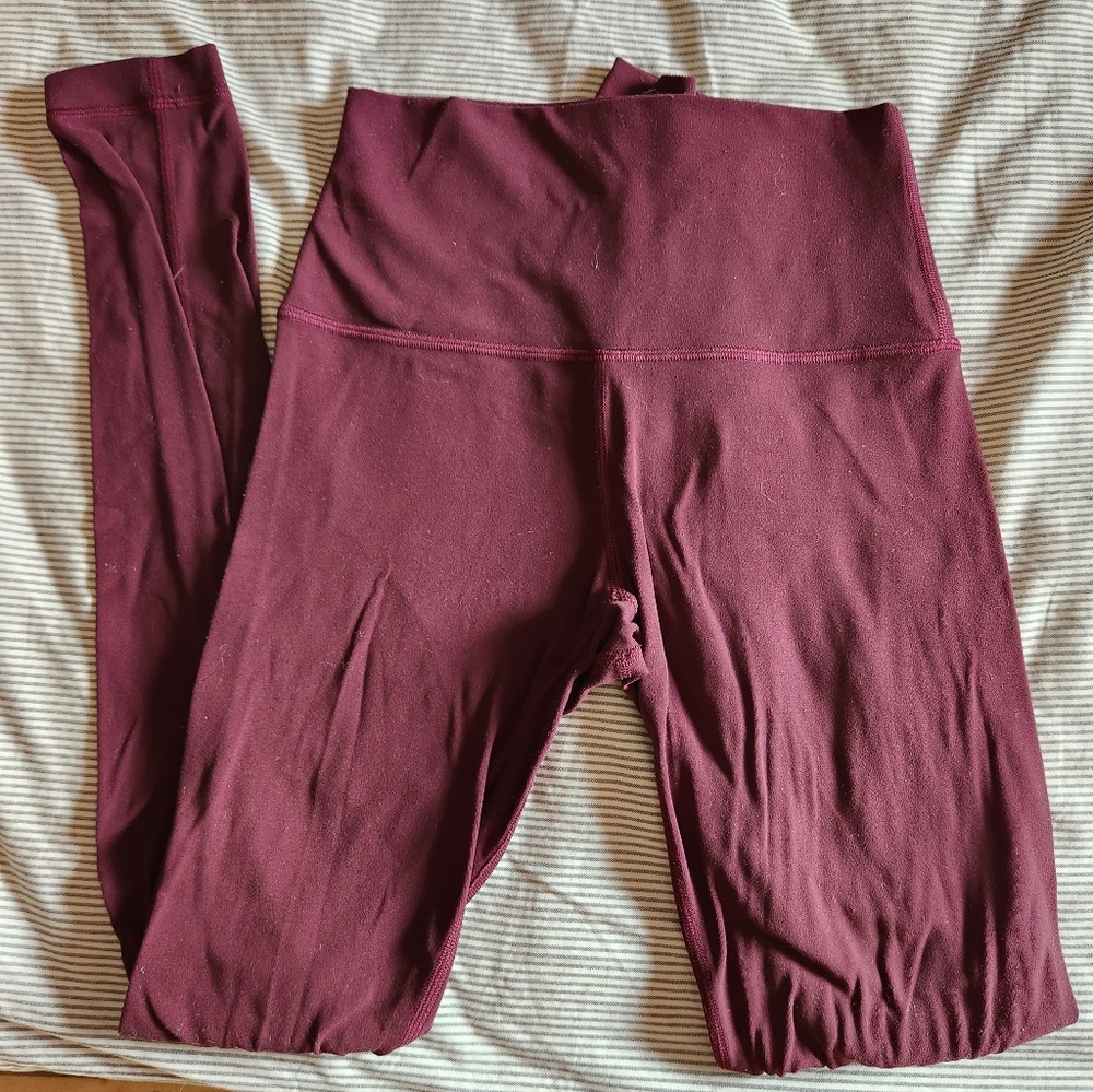Lululemon Align Leggings - Plum Shadow 28" - size 4